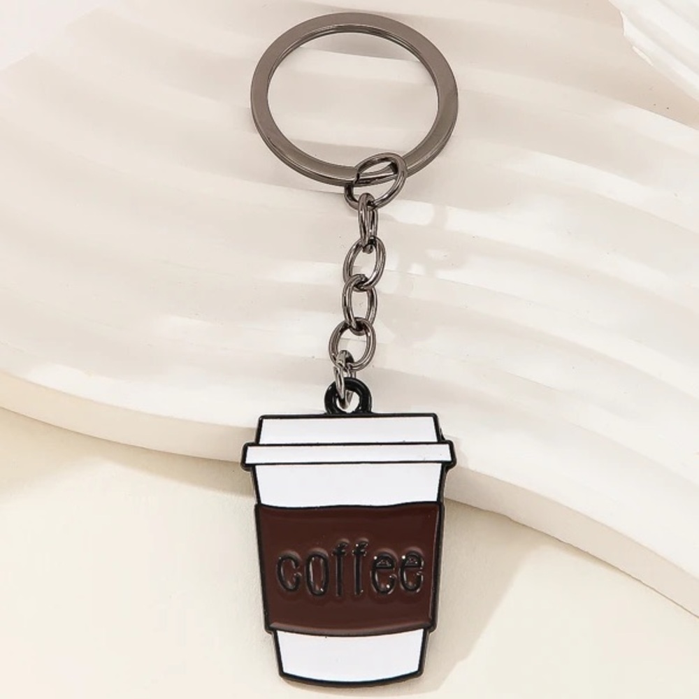 Coffee Brown Charm Keychain NEW Get FREE with Bundle